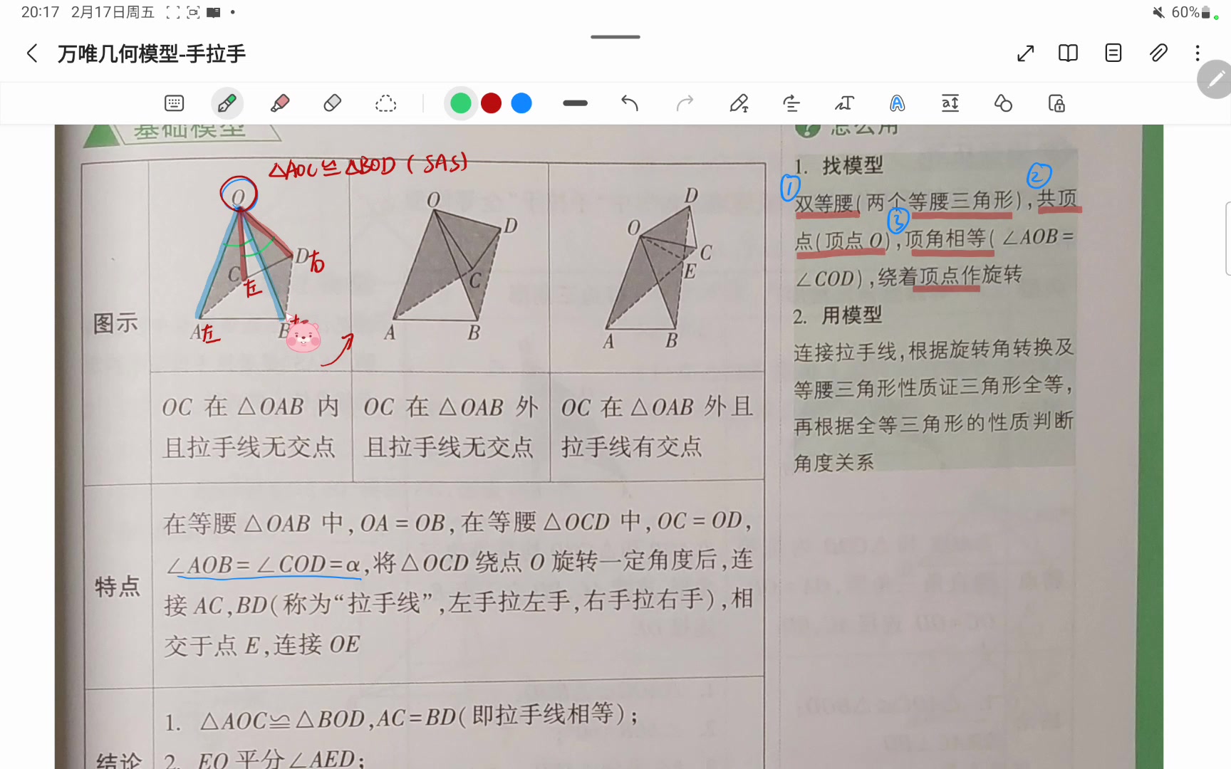 [图]万唯几何模型19手拉手模型