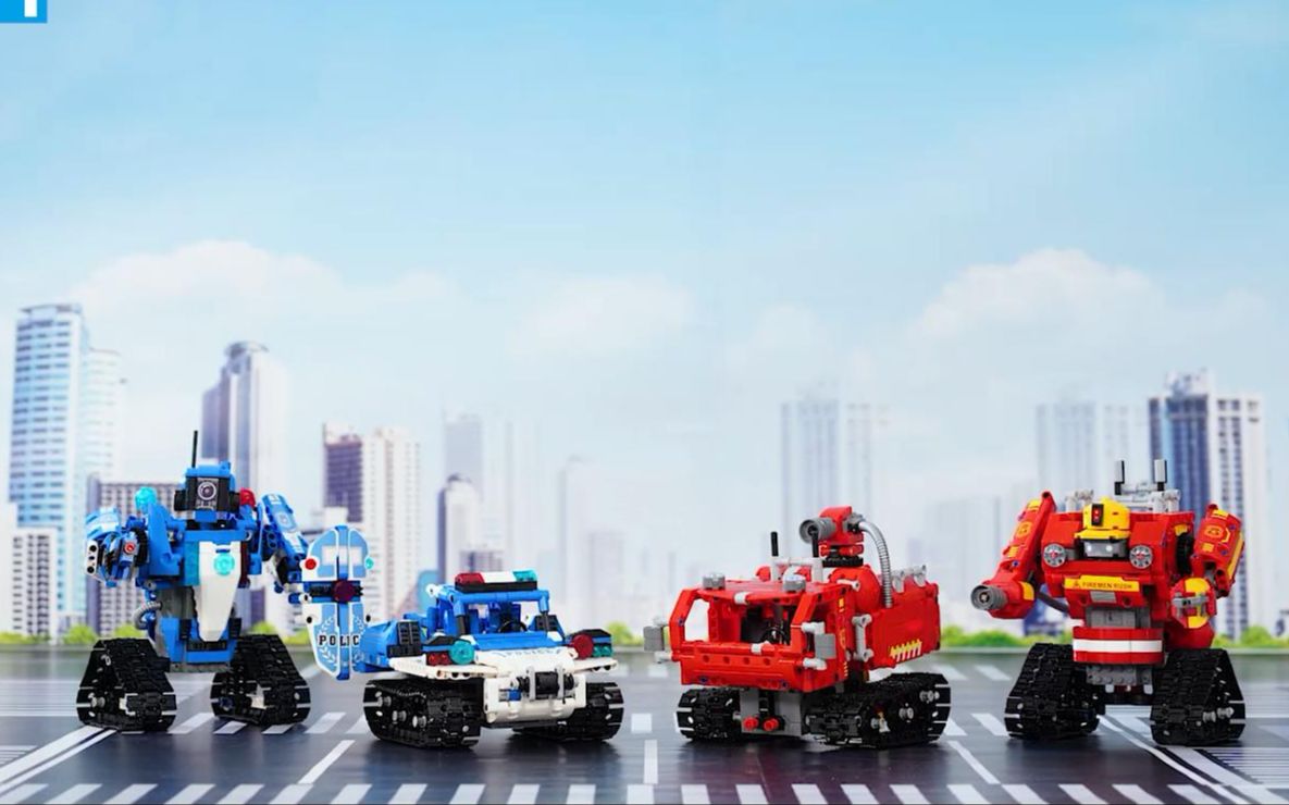 活动作品咔搭积木城市救援系列芬利波利