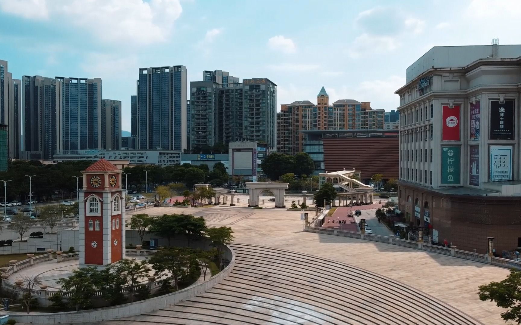 2022年国庆 i 航拍新桥市民广场