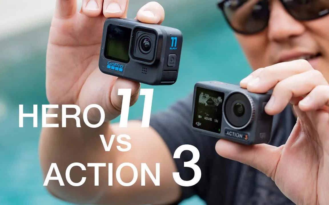 [图]【GoPro Hero 11 vs DJI Action 3 对比测评！】油管数码博主 Gene 实测对比 运动相机对比测试 Potato Jet