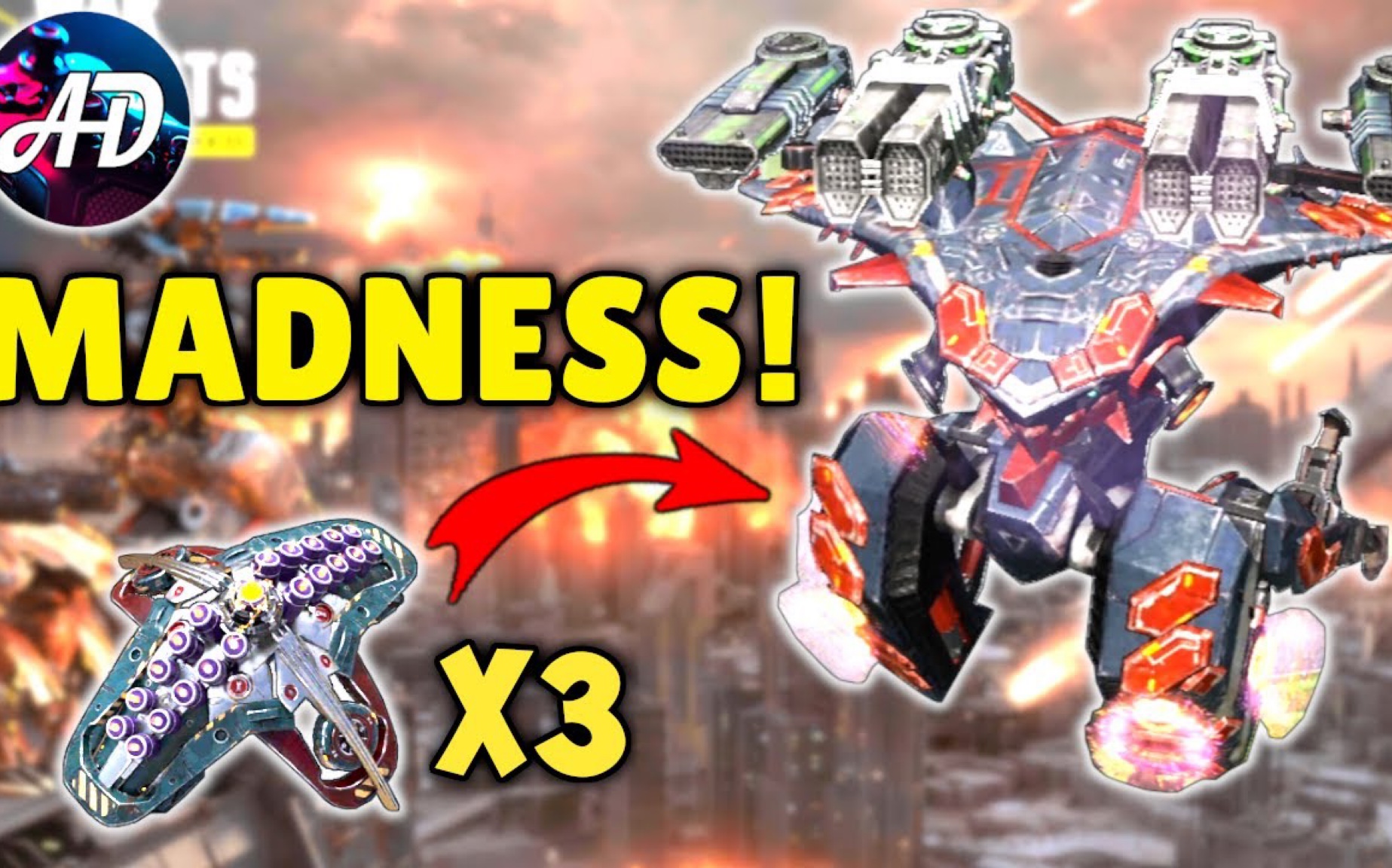 warrobotsad泰坦伤害的天花板当满级喷子龙王遇上3泰坦高攻