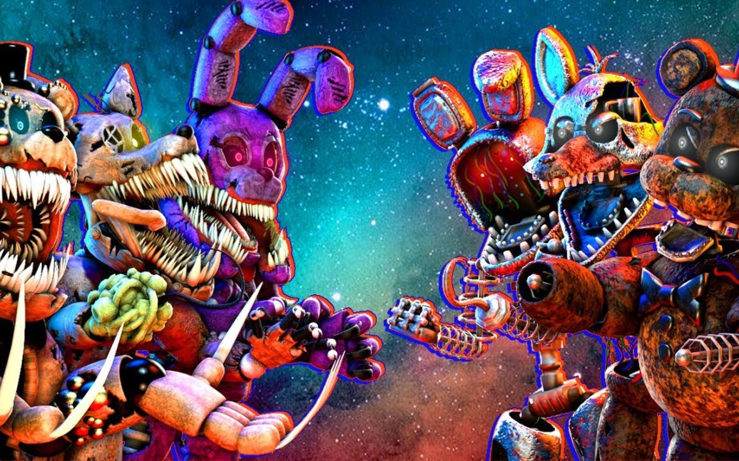 [fnaf sfm]扭曲 vs 重生