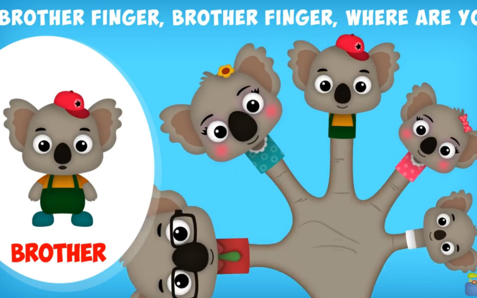 [图]英文儿歌 考拉家族手指儿歌 The Finger Family Koala Family