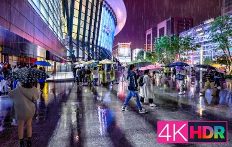 [图]4K 雨中漫步 台北小巨蛋到辽宁夜市 | Arena to Liaoning Night Market | Walk in the Rain in Taipei