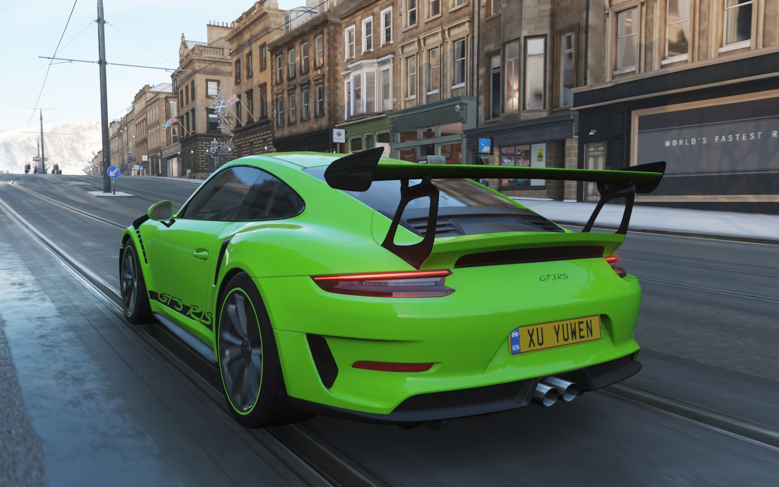 地平线4保时捷新款大青蛙911gt3rs试驾迎战巨汗_哔哩哔哩_bilibili