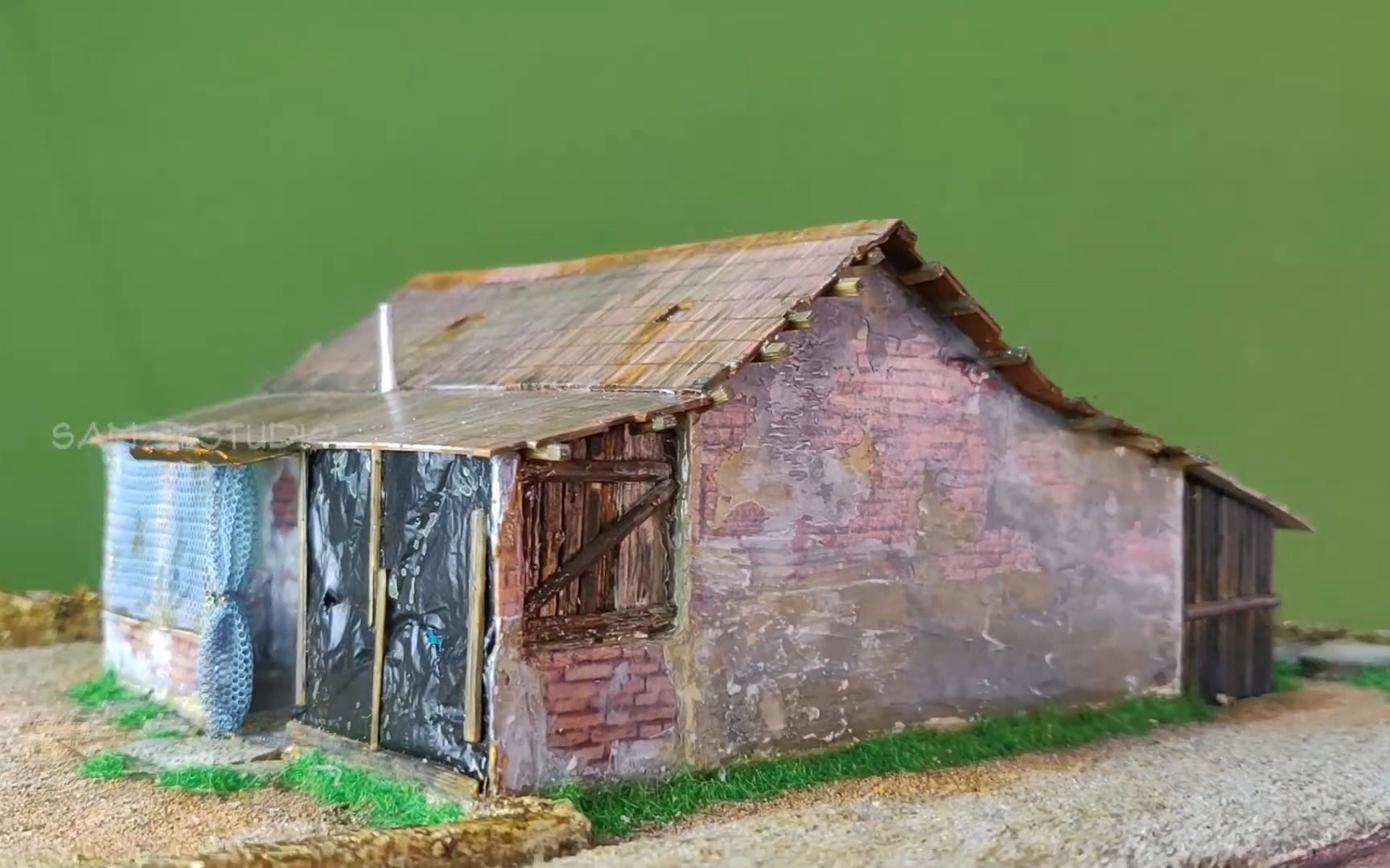 【手工】21世纪初我的老房子-模型制作