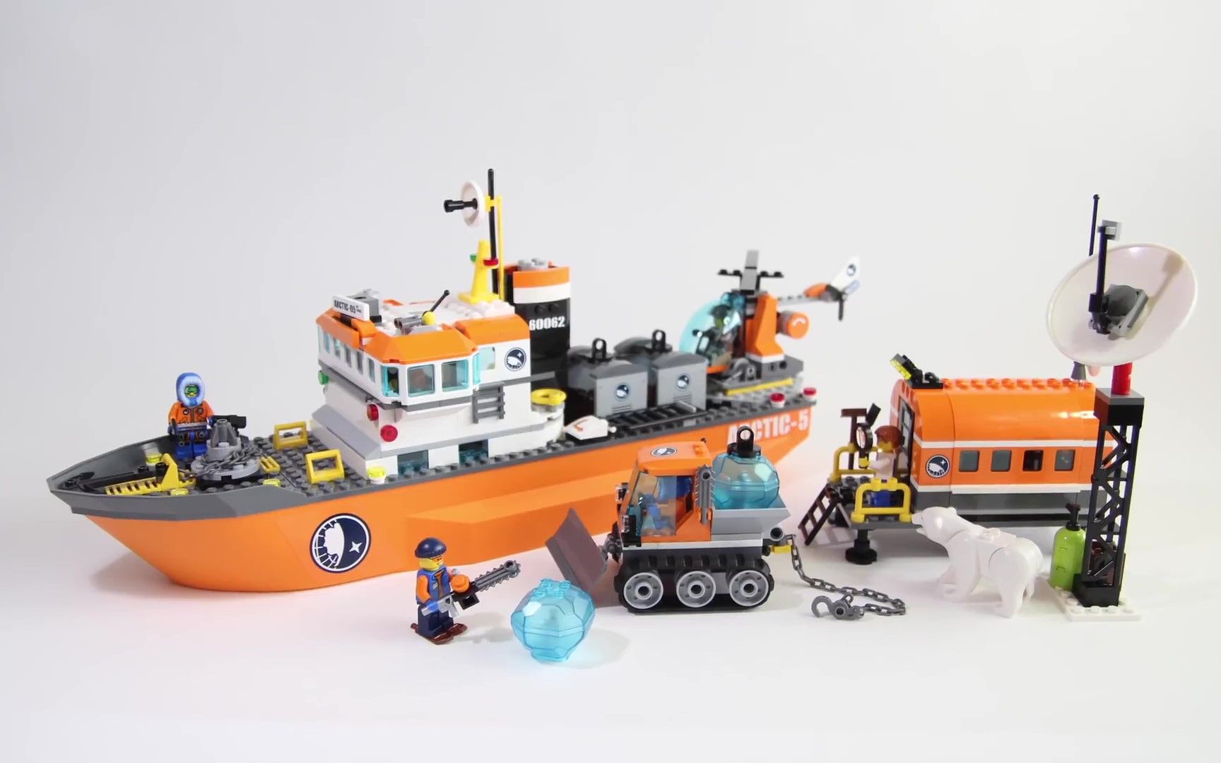 [brick builder] 乐高速拼 60062 北极破冰船 [city]_哔哩哔哩_bili