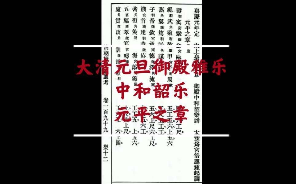 [图]【乐正绫】清代官话·中和韶乐·元平之章（寿宇巩金瓯）