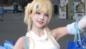 在原神FES上COS最可爱的荧妹！沉浸式逛漫展！