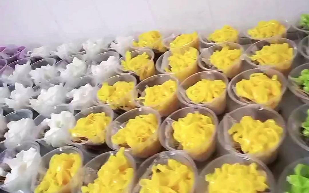 五彩的外衣,斑斓的味道,一起边看边品尝吧#烟台凉皮#烟台五彩凉皮