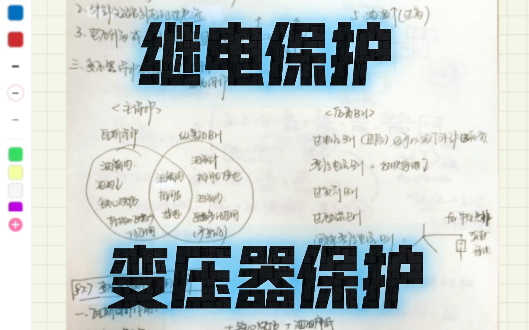 继保 第七章 变压器保护1 概述+瓦斯保护+纵差动保护哔哩哔哩bilibili