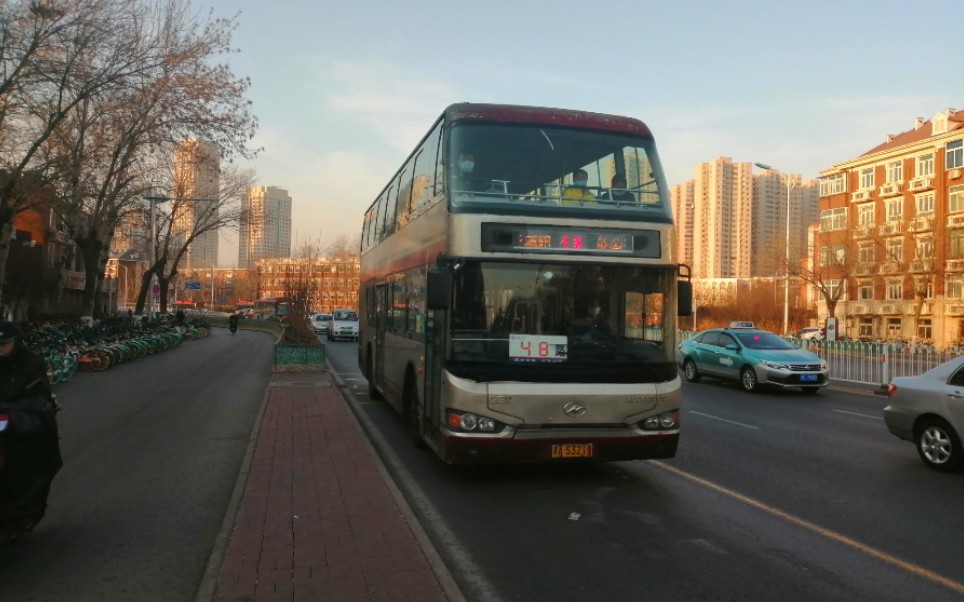 天津公交48路双层环行(咸阳北路公交站―咸阳北路公交站) 蝶桥公寓