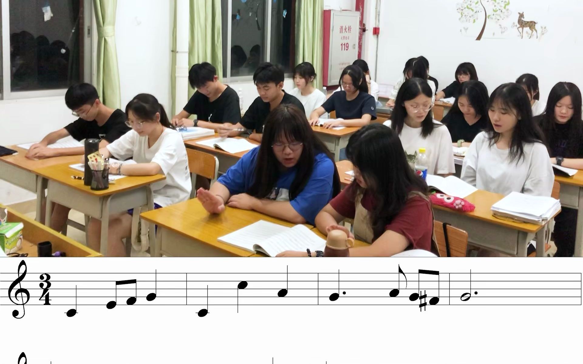 音乐艺考视唱练耳训练视唱课堂辅助音练习应试视唱百条95条