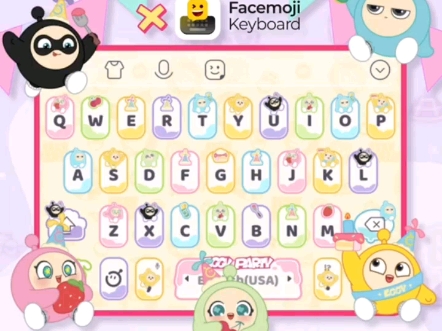 Cute Eggies Keyboard of Eggy Party.