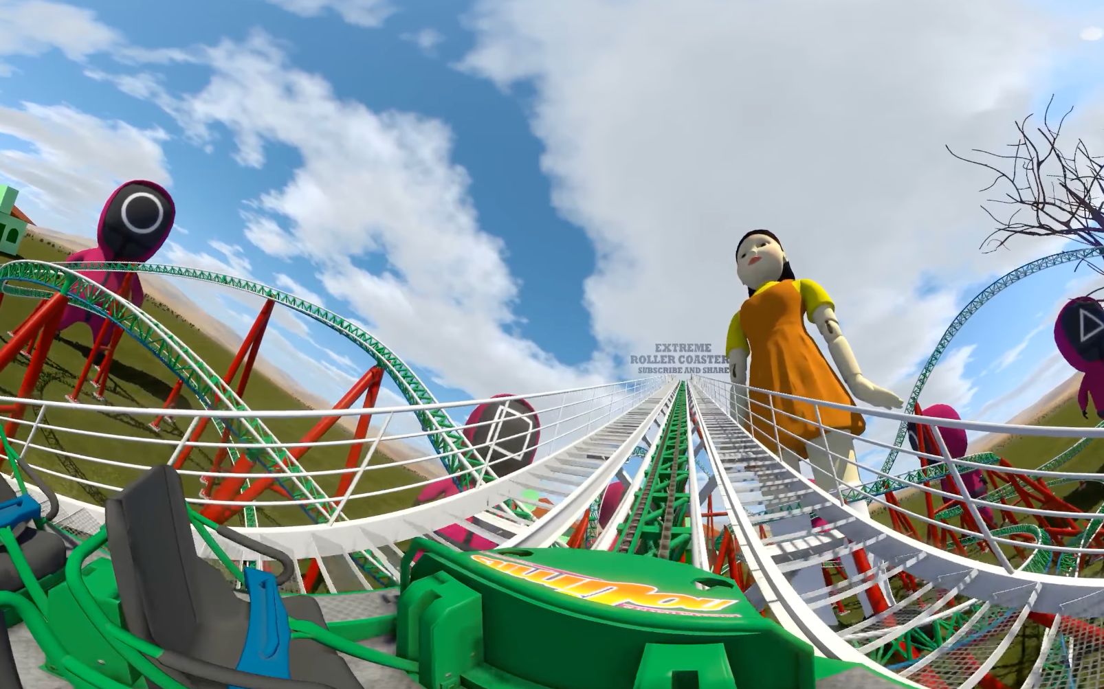 vr全景鱿鱼过山车