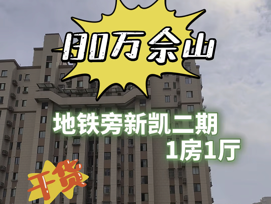 佘山地铁旁新凯二期1房1厅130万、近宝乐汇广场哔哩哔哩bilibili