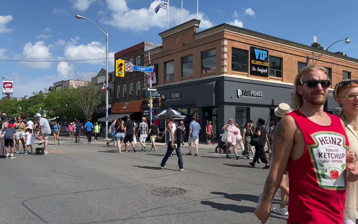 2023年丹福斯美食节 多伦多 greektown街拍街景国际社会体验