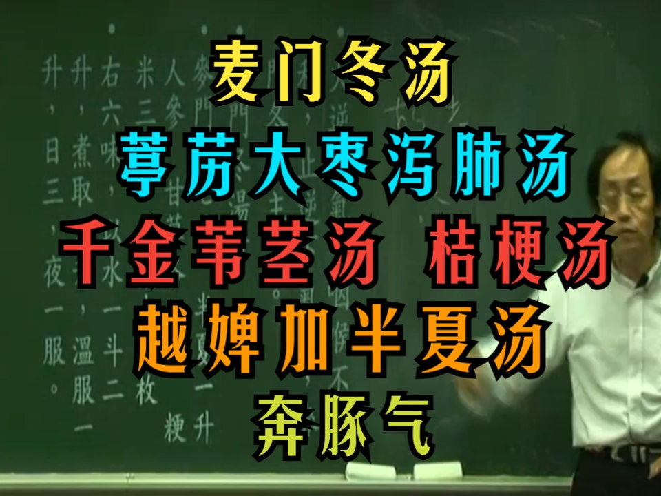 倪海厦【麦门冬汤】【葶苈大枣汤】【千金韦茎汤】【桔梗汤】【越婢加半夏汤】【奔豚气】【金匮要略】哔哩哔哩bilibili