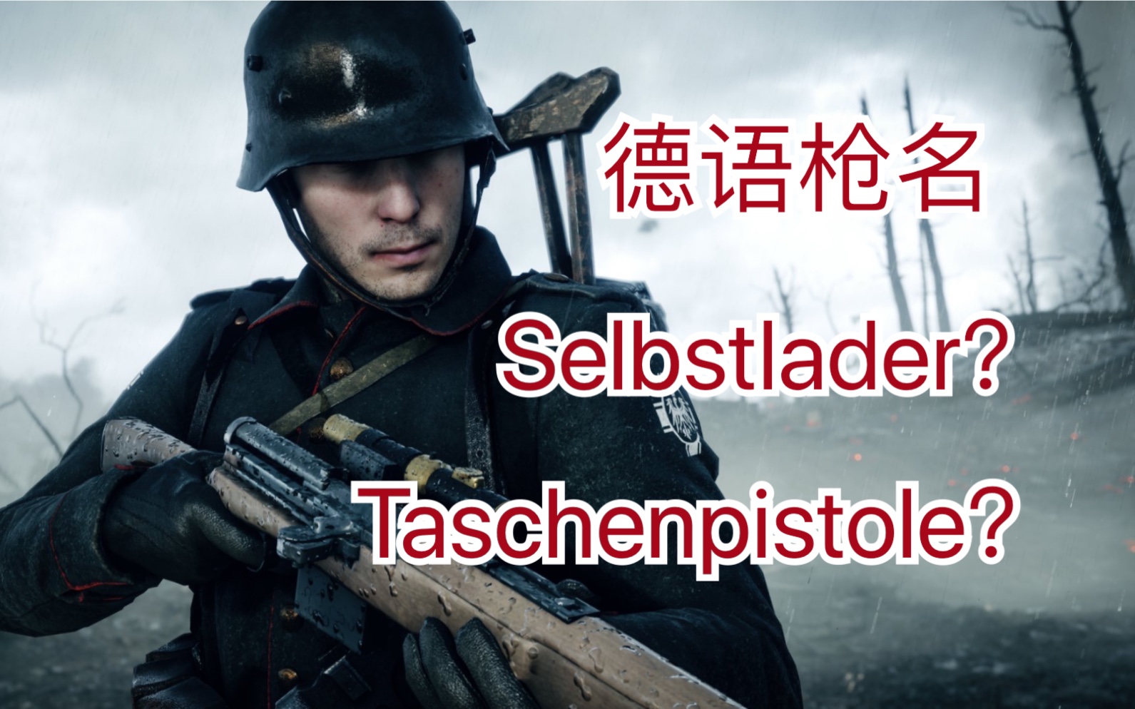 【战地1】德语枪名解析,Selbstlader不要再读错了!哔哩哔哩bilibili