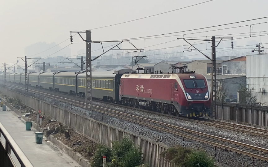 【京广铁路】z168广州-青岛北,驻马店两道通过