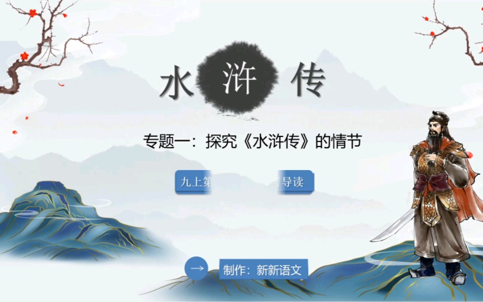 九上第六單元:名著導讀專題一