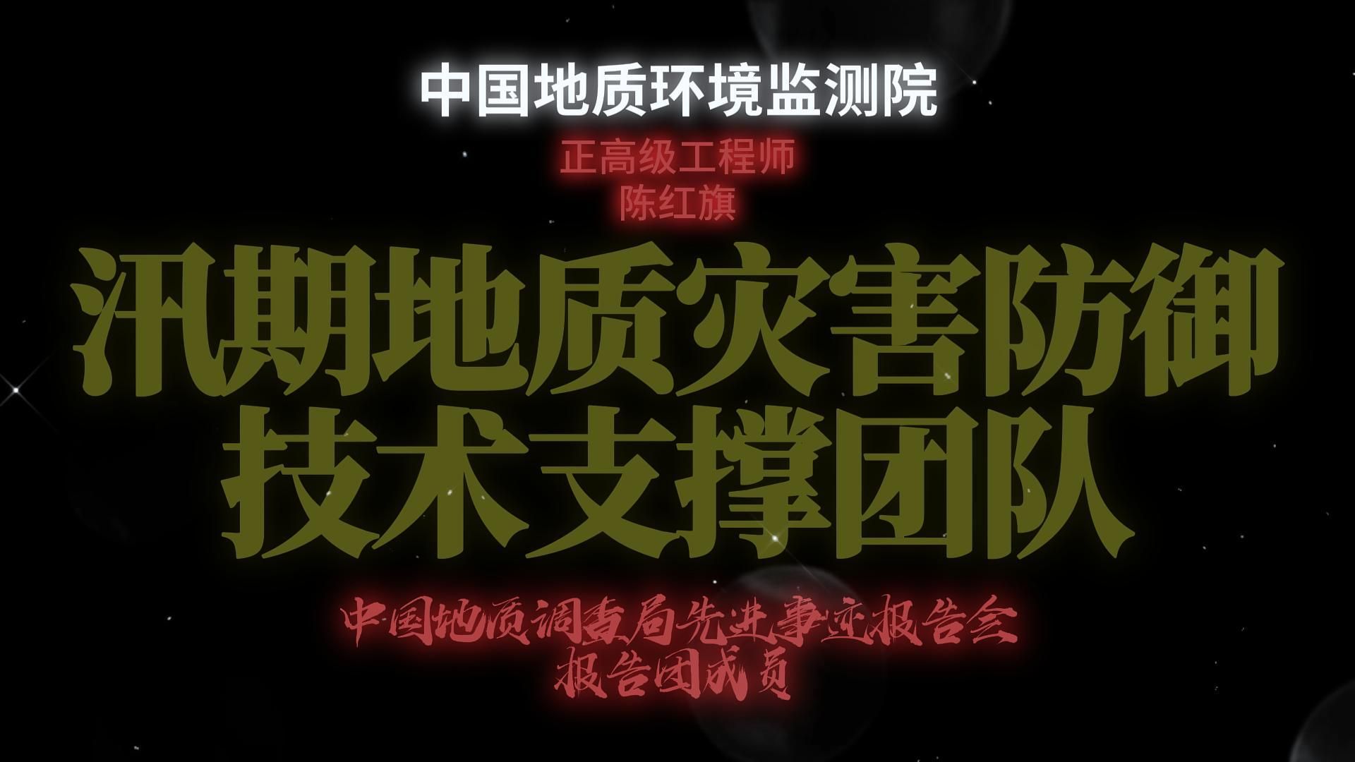 筑牢地灾防线 守护生命安全 ——中国地质调查局先进事迹报告会报告团成员 汛期地质灾害防御技术支撑团队哔哩哔哩bilibili