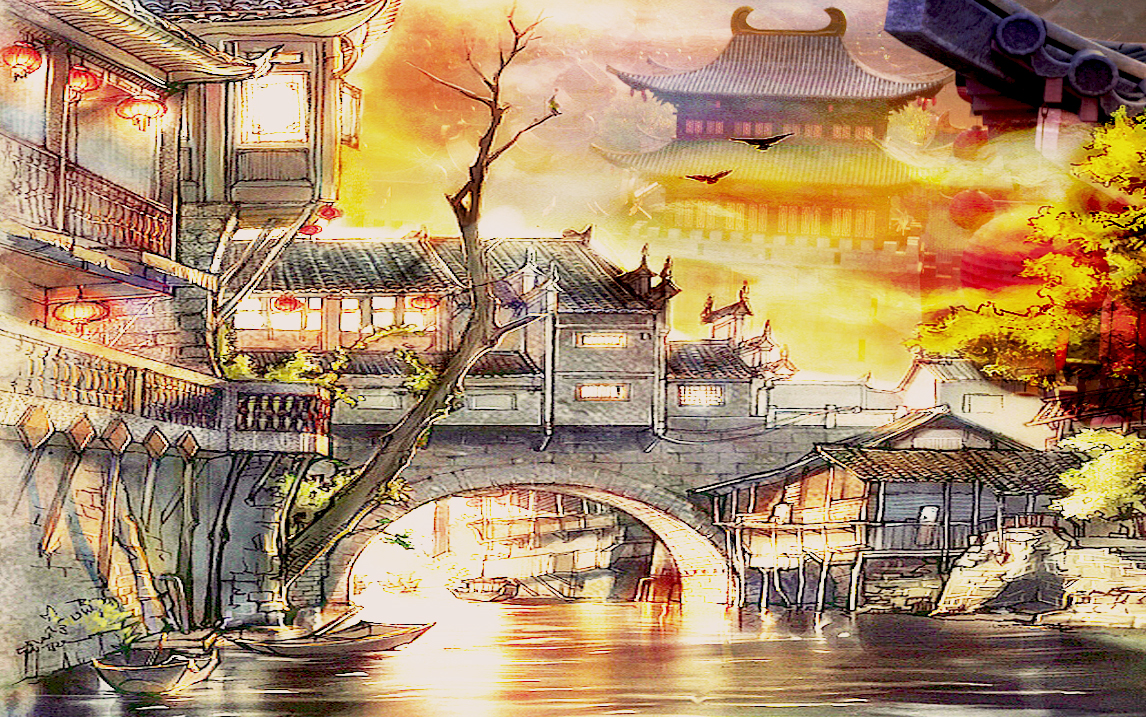 不见长安国漫山水城镇皆为长安