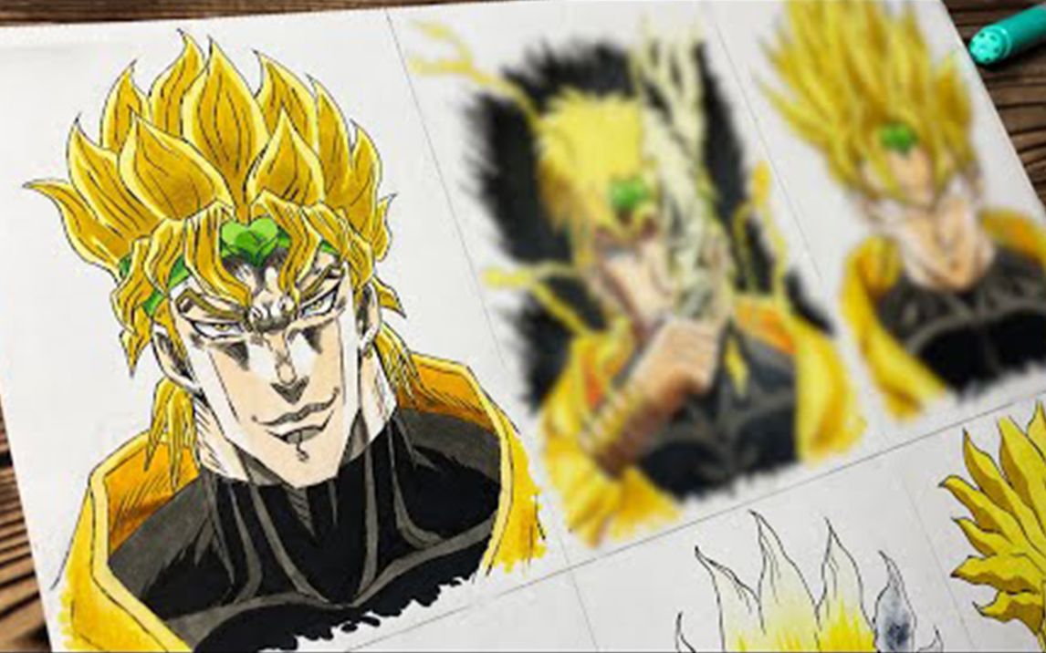 用9种动漫画风,画出怎么样的dio?