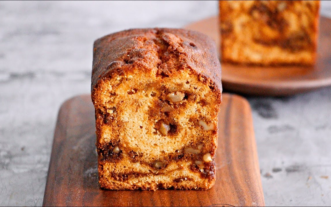 【brechel】(中字)焦糖大理石核桃磅蛋糕~|caramel marble walnut