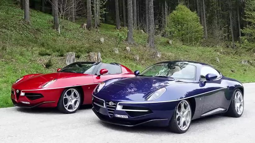 alfa romeo disco volante by touring,两个版本,试驾,参观鉴赏家的