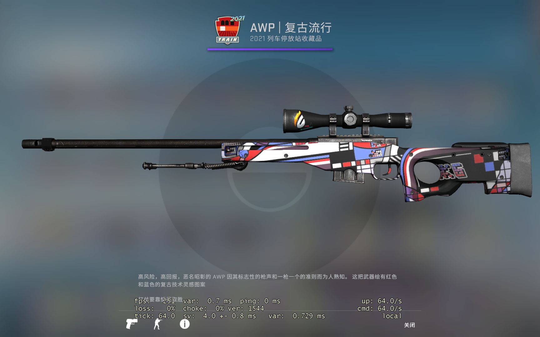 csgo大狙awp复古流行模板推荐