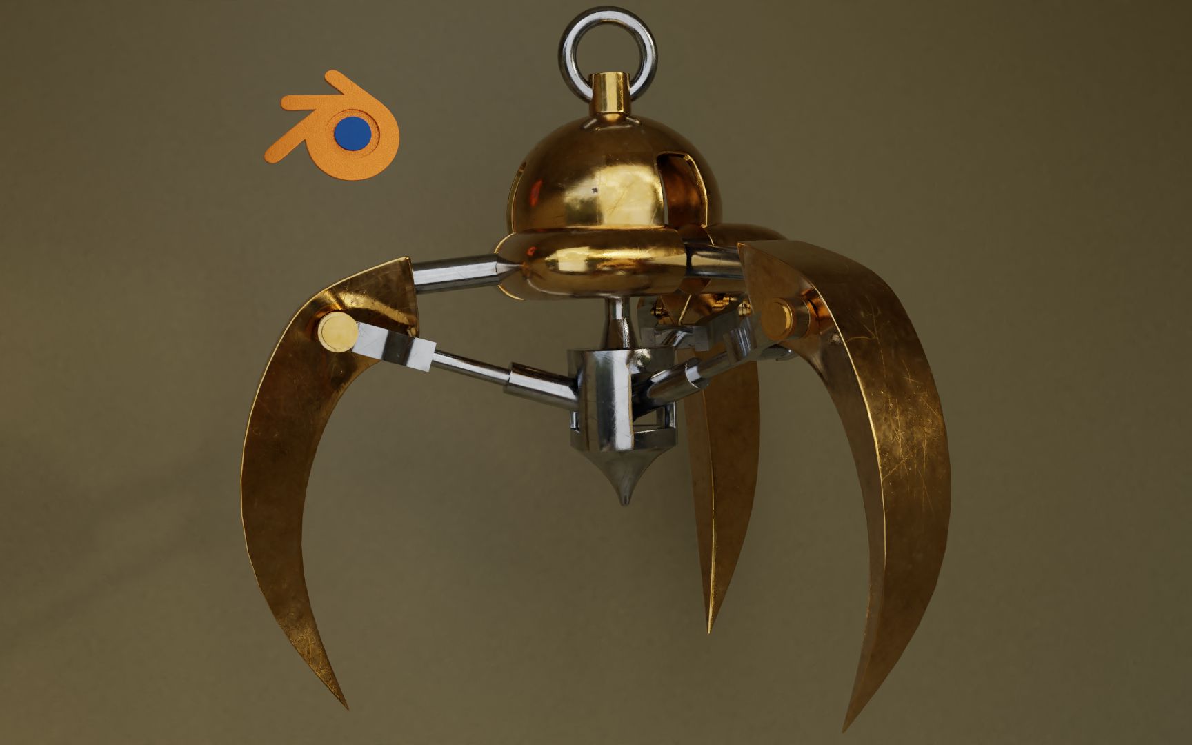 【blender动画】第三十八期 机械爪骨骼绑定分享