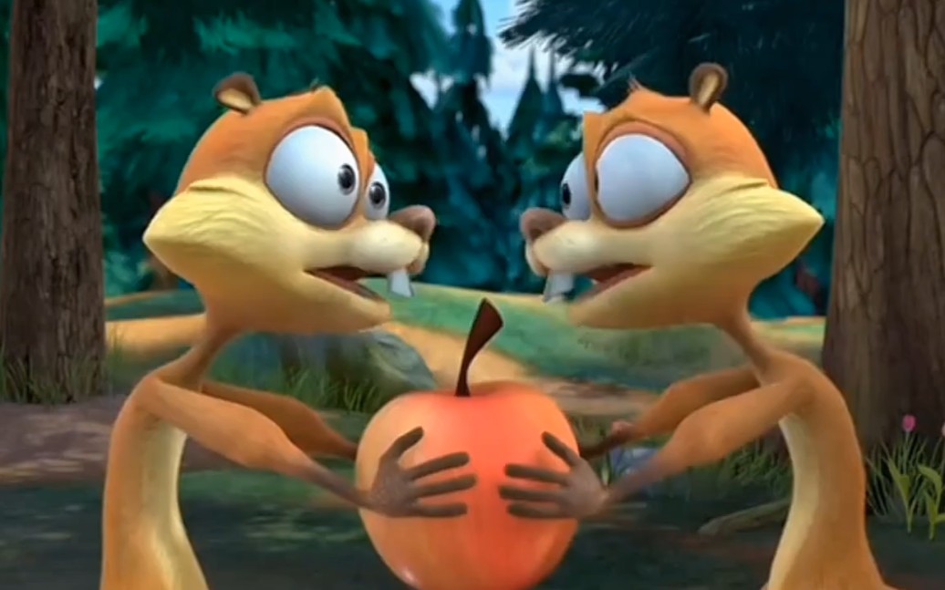 熊出没中的真假松鼠不知你还有印象吗?