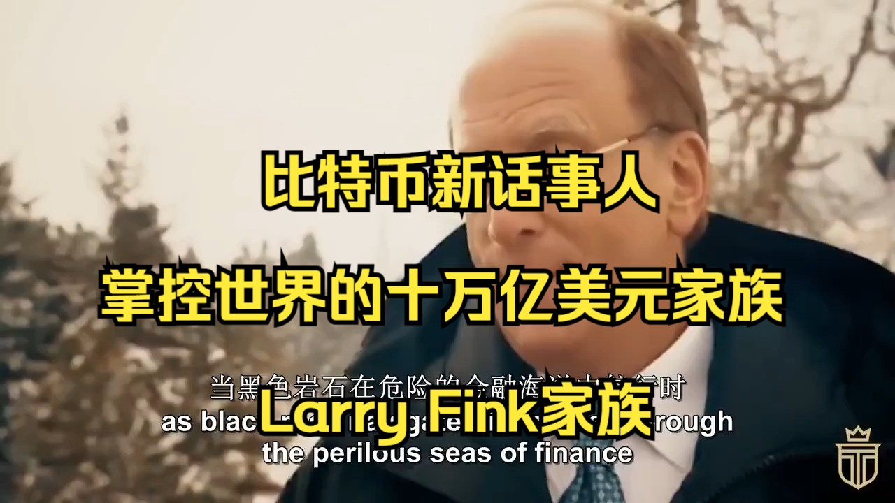 比特币新话事人,掌控世界的十万亿美元家族:Larry Fink家族哔哩哔哩bilibili