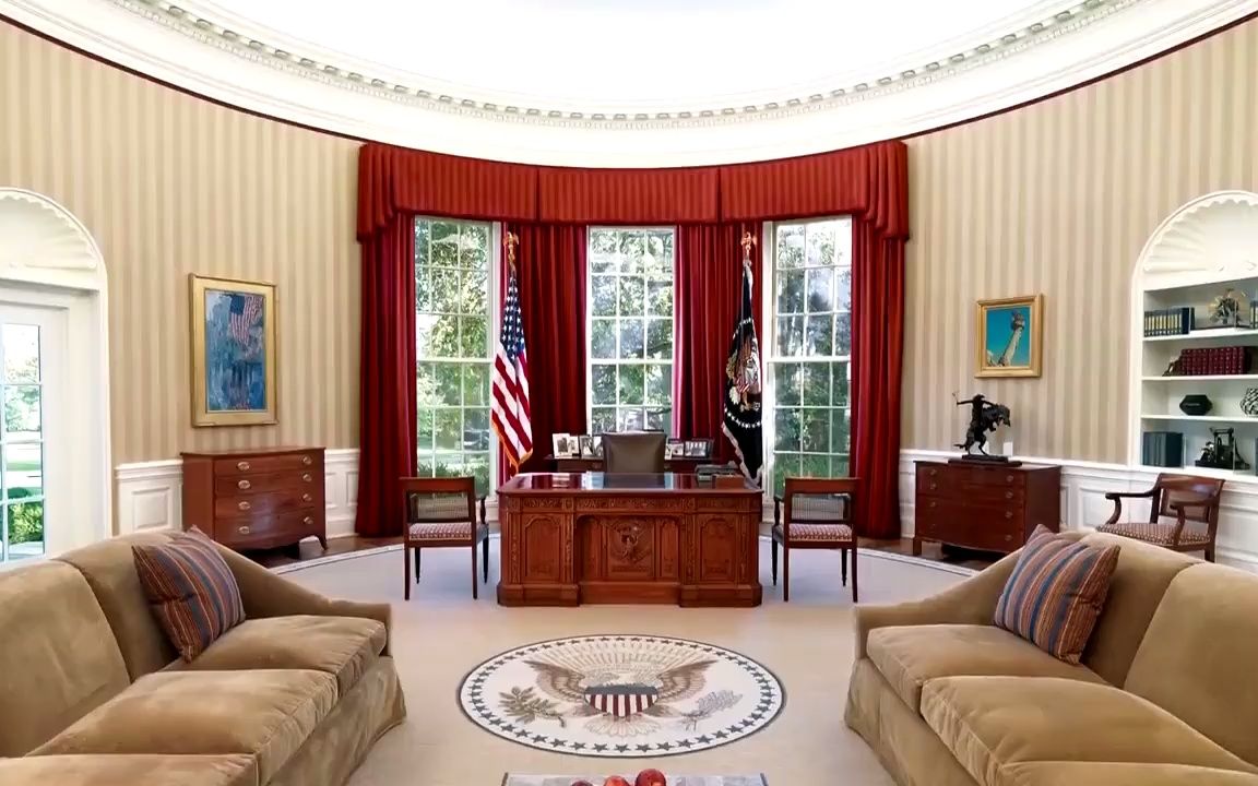 美国白宫背景墙图片