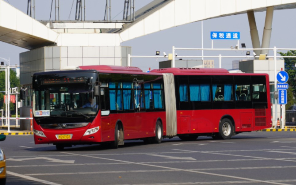 潍坊公交33路宇通牌zk6180hgaa型柴油铰接客车运行实录