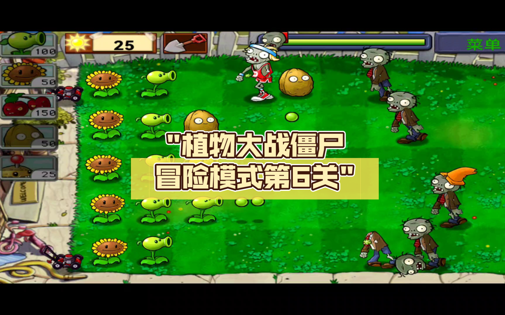 植物大战僵尸冒险模式第6关