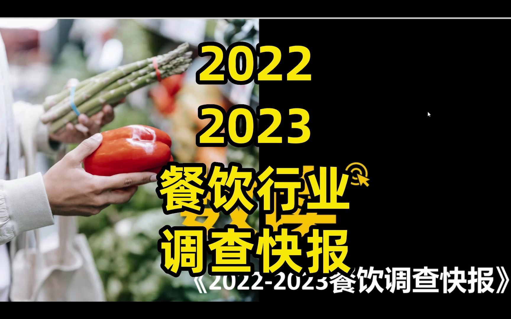 20222023年度, 餐饮行业调查快报,pdf文件哔哩哔哩bilibili