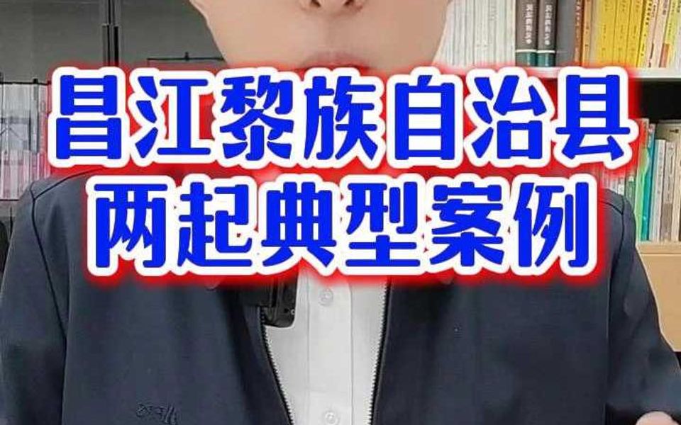 昌江黎族自治县两起典型案例哔哩哔哩bilibili