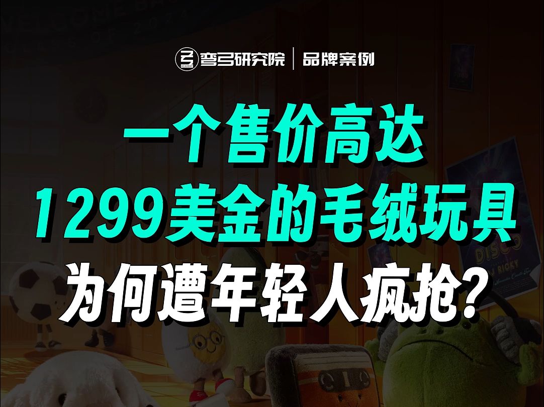 一个售价高达1299美金的毛绒玩具,为何遭年轻人疯抢?哔哩哔哩bilibili