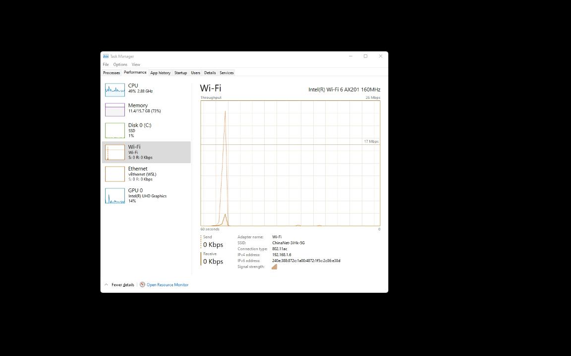 Windows任务管理器网络哔哩哔哩bilibili