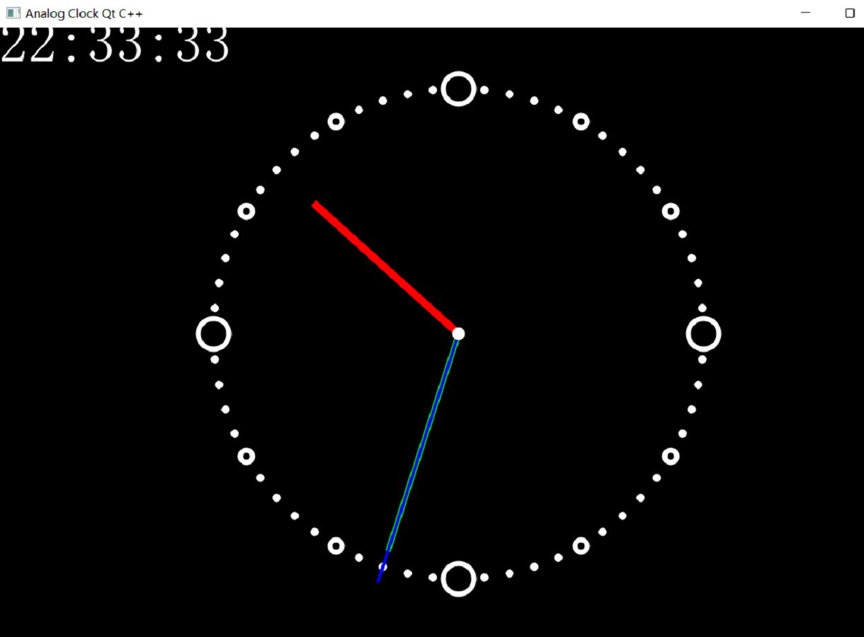 [图]Qt——150行代码教你如何实现时钟