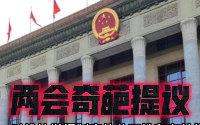 盘点两会各种奇葩提议