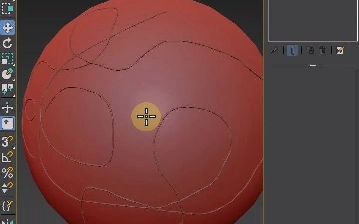 3DMAX如何简单快速的在模型弧面上刻线?哔哩哔哩bilibili