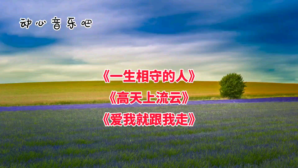 一生相守的人高天上流云爱我就跟我走