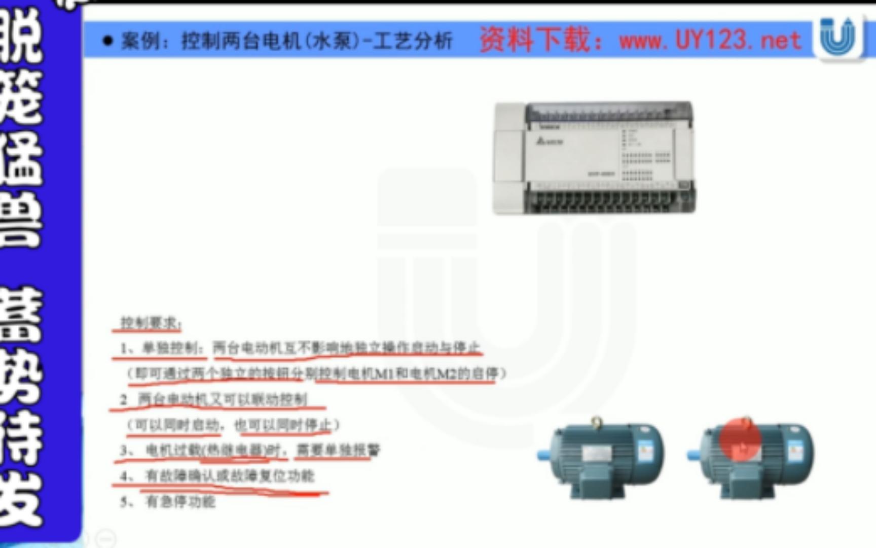 31 案例:控制两台电机(水泵)(一):系统工艺分析、I O点分配哔哩哔哩bilibili
