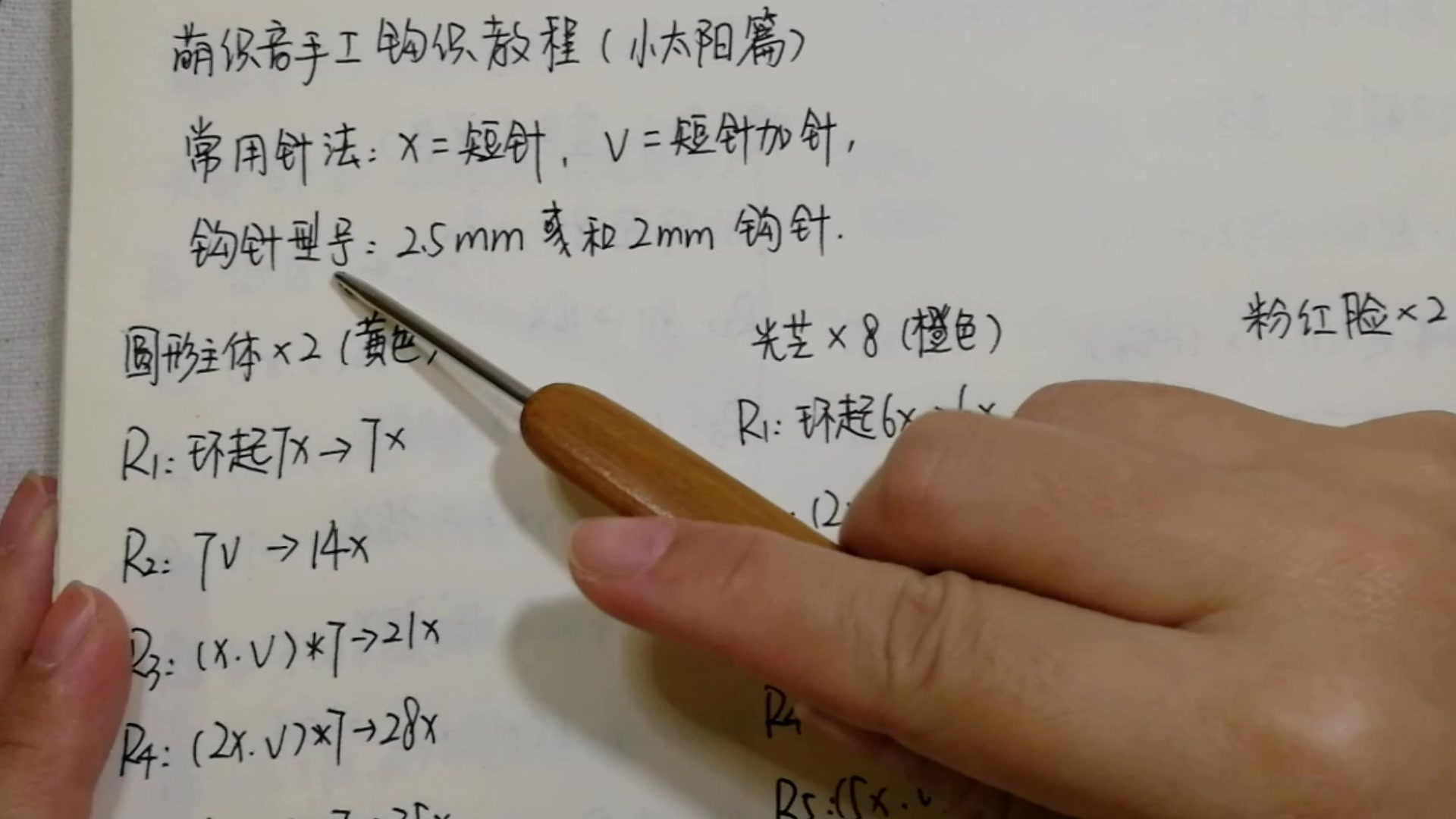 萌织音教你钩织小太阳,天天好心情!