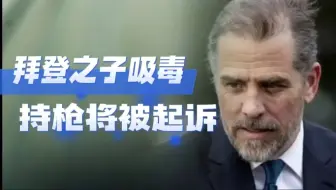 美国总统拜登之子亨特，因吸毒持枪获罪将于9月28日将被大陪审团起诉引热议，看美国政坛的猫鼠游戏！