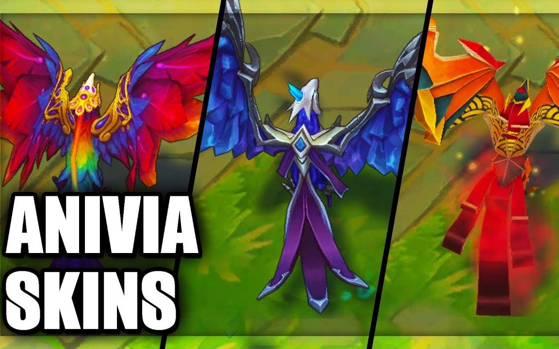 冰晶凤凰冰鸟艾尼维亚 全皮肤技能特效展示赏析 - lol英雄联盟