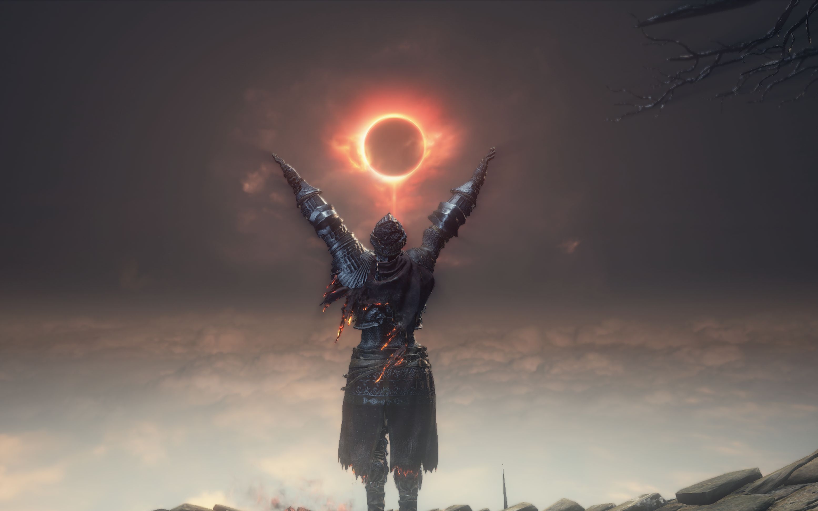 ps4黑魂3环印城前菜鸟大战恶魔王子